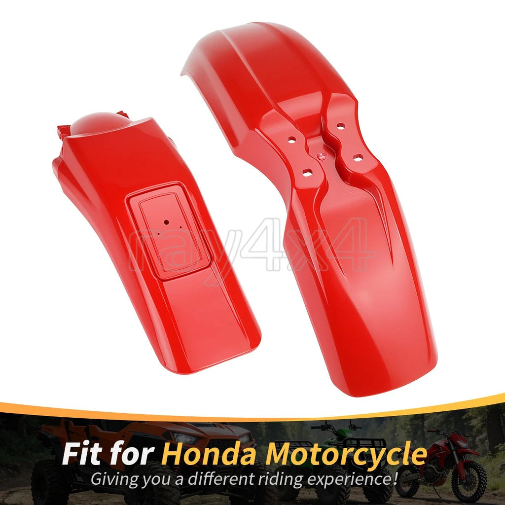 Set of 2 Red Plastic Fenders for Honda XR 250R XR 400R (1996–2004)