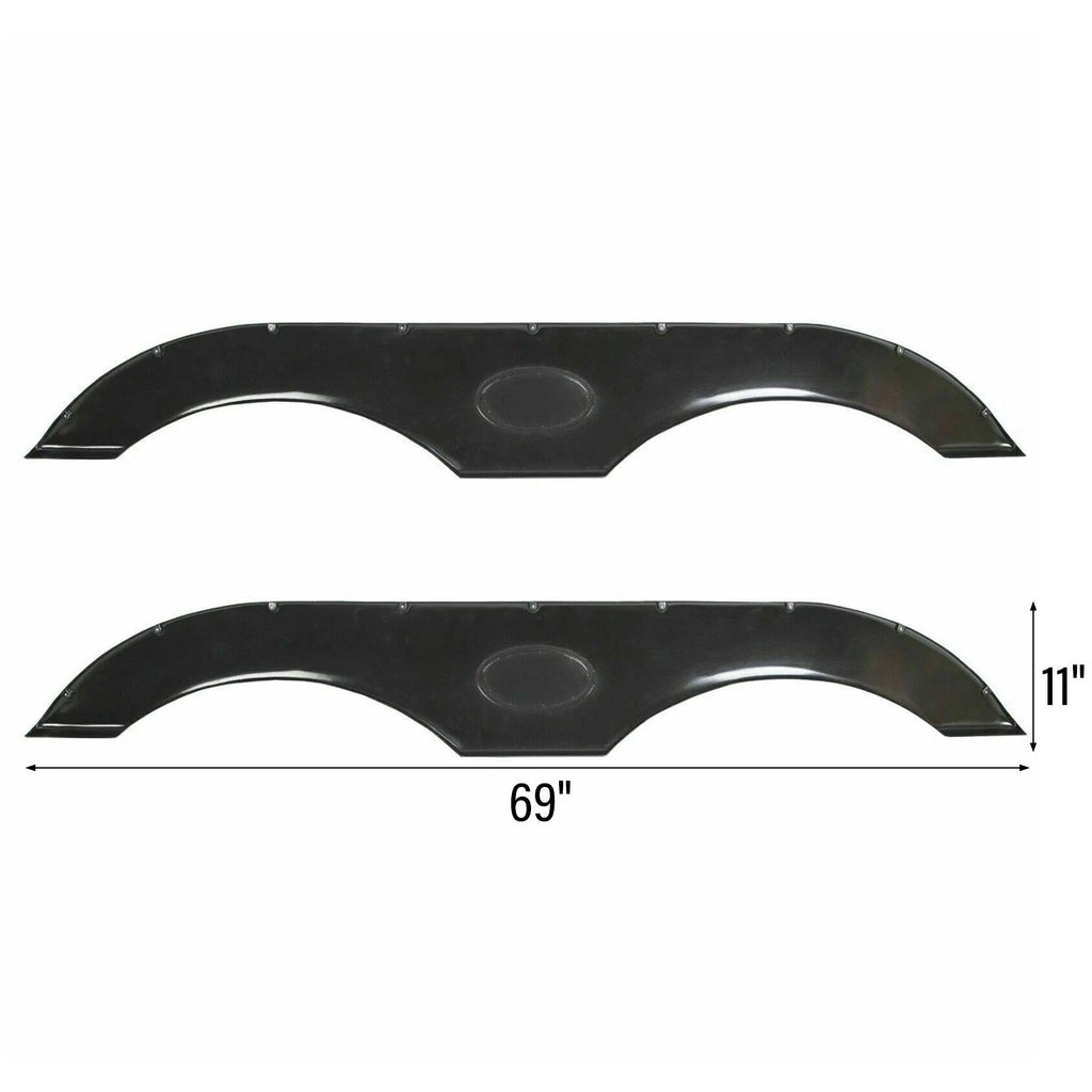 Tandem Trailer Fender Skirt for RVs, Campers, Trailers (UV-Protected)