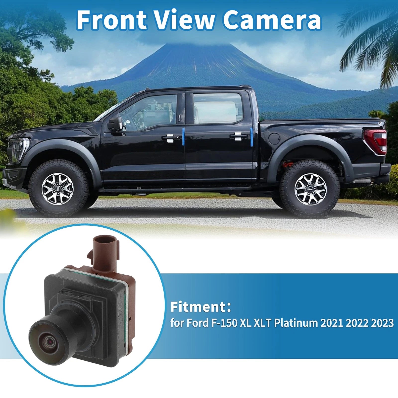 Front View Park Assist Camera ML3T-19G490-BC for Ford F150 (2021–2023)