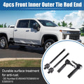 Set of 4 Front Lower Upper Tie Rod End Links for Lincoln Navigator (No.EV800457)