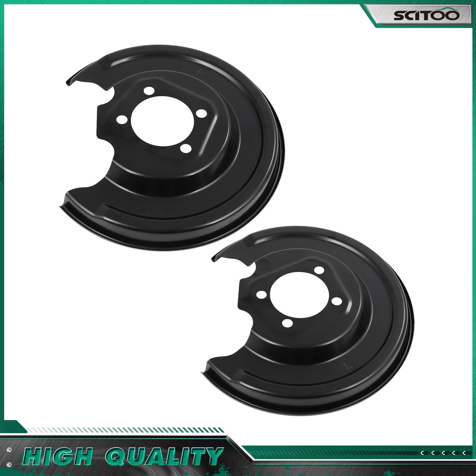 Set of 2 Rear Brake Backing Plates for Toyota Prius (2001–2009) 47881-12071 47882-12071