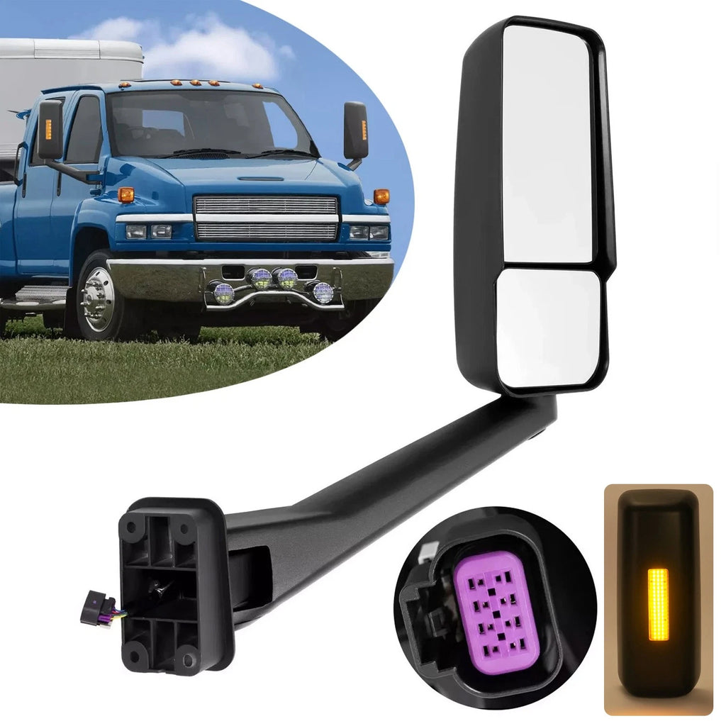 Heated Power Mirror with Light for Chevy Kodiak C4500 C5500 (2003–2009)