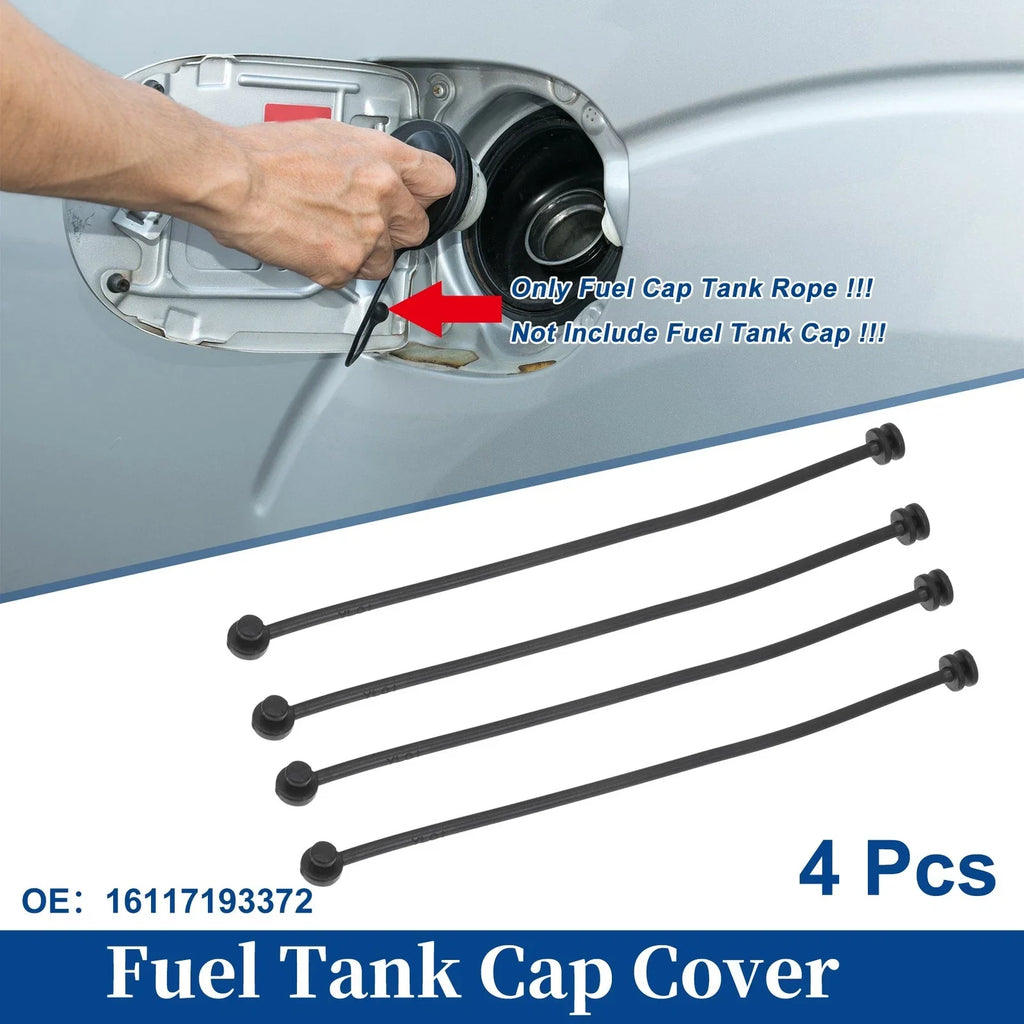 4 x Fuel Tank Cap Tether Rope for BMW 740i (2011-2015)