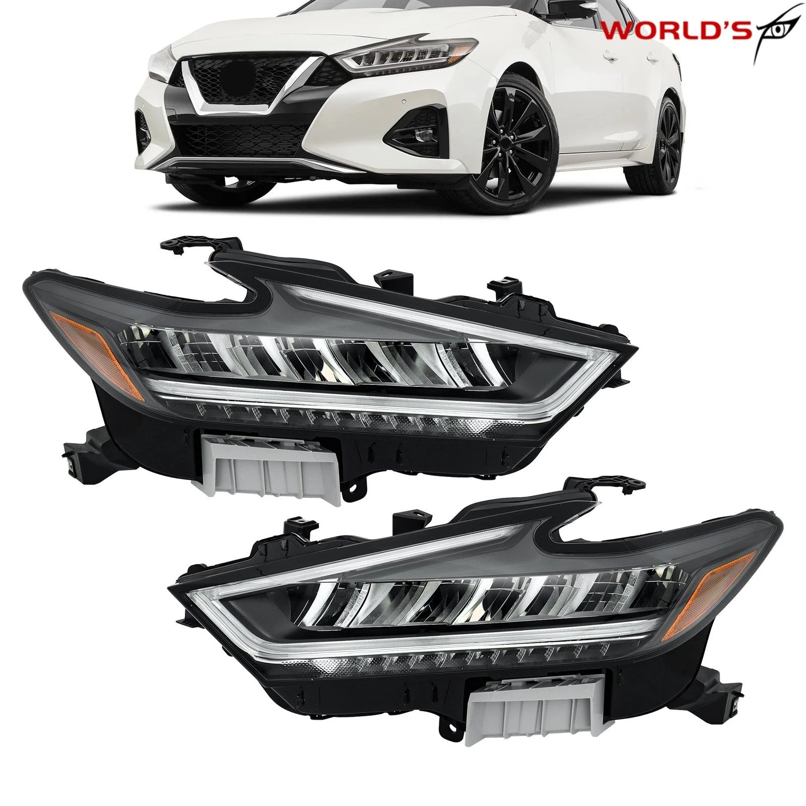 Set of 2 LED Headlight Assemblies for Nissan Maxima (2022–2023)