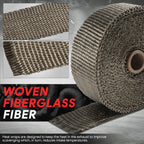 2" Wide Exhaust Header Wrap for Universal Applications (30Ft, 10PC Ties)