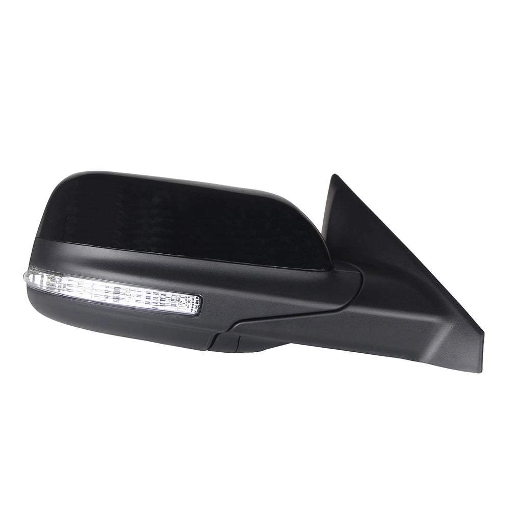 Black Passenger Power Door Mirror w/Heat/Memory/Turn Signal/Blind Spot Detection