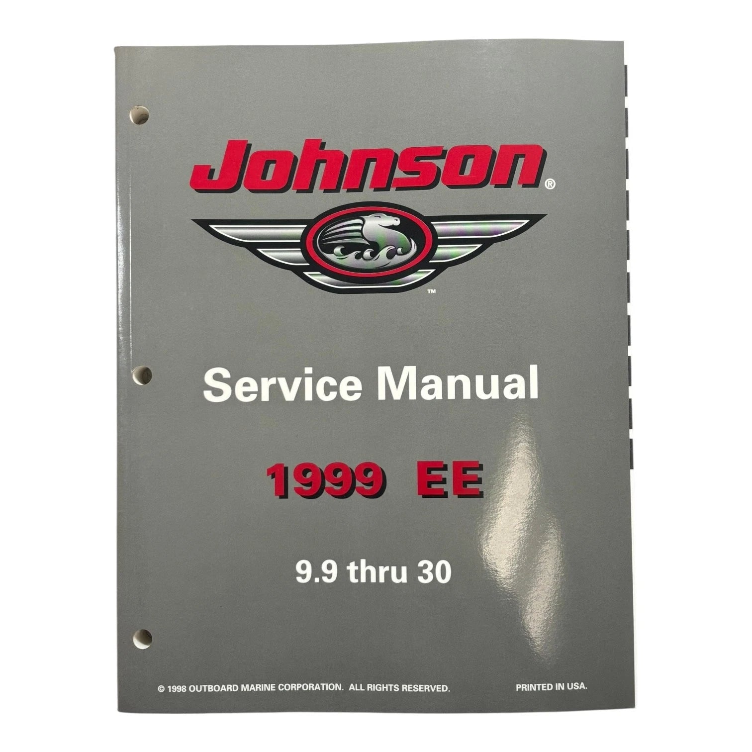 Service Manual for Johnson 9.9 thru 30 (1999) - Part No. 787028