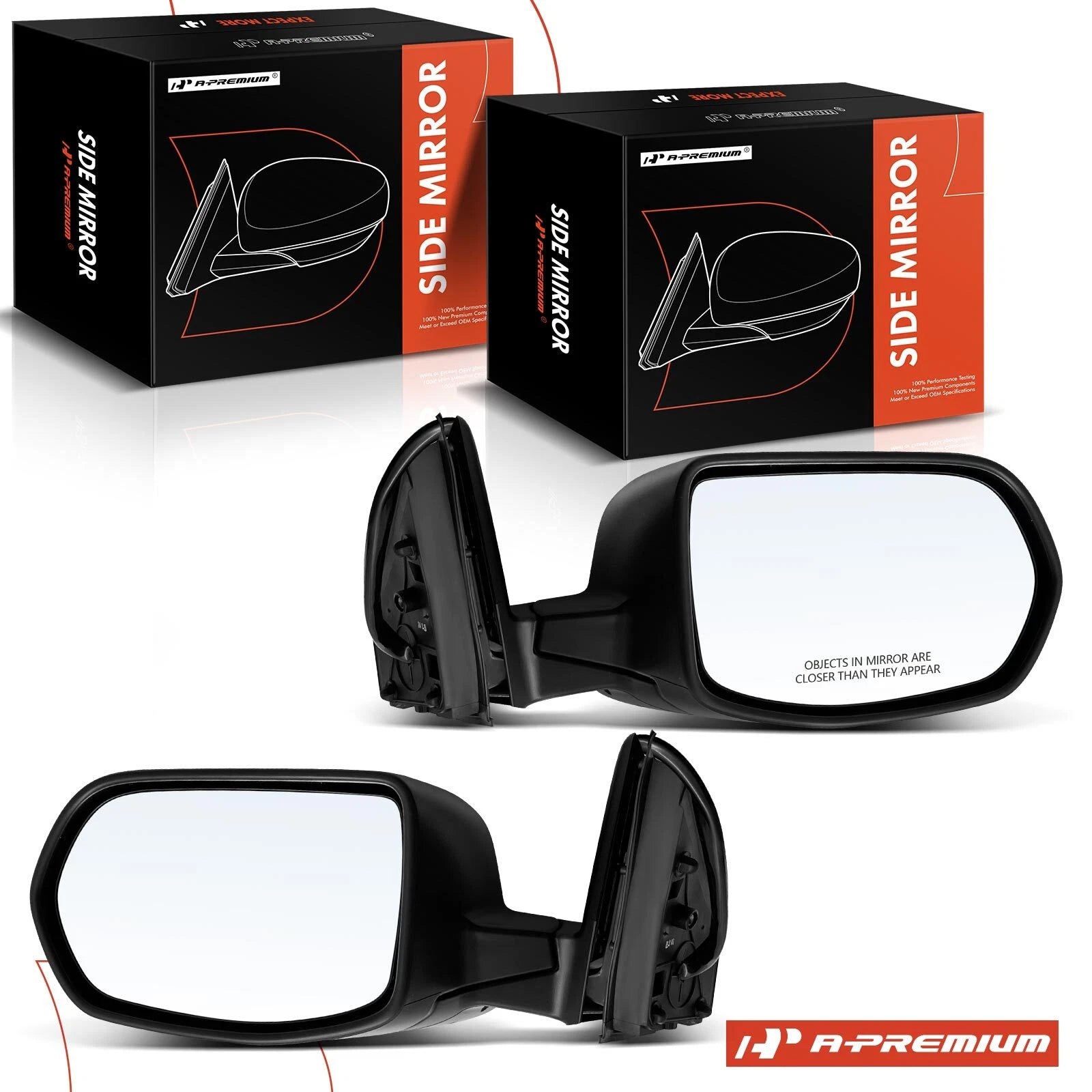 2X Power Mirror Manual Fold Heated for Honda CR-V (2007–2011)