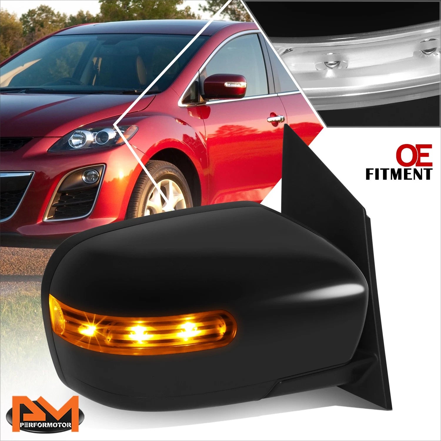 Power Heated Signal Side Rear View Mirror for Mazda CX-7 (2007–2012)