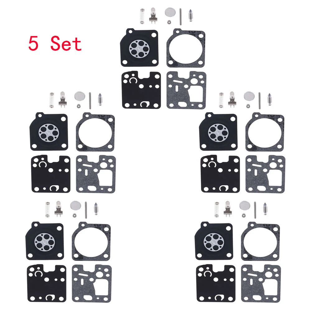 Set of 5 Carburetor Rebuild Kits RB-107 for ZAMA Echo SRM230 SRM231 PB230 PB231