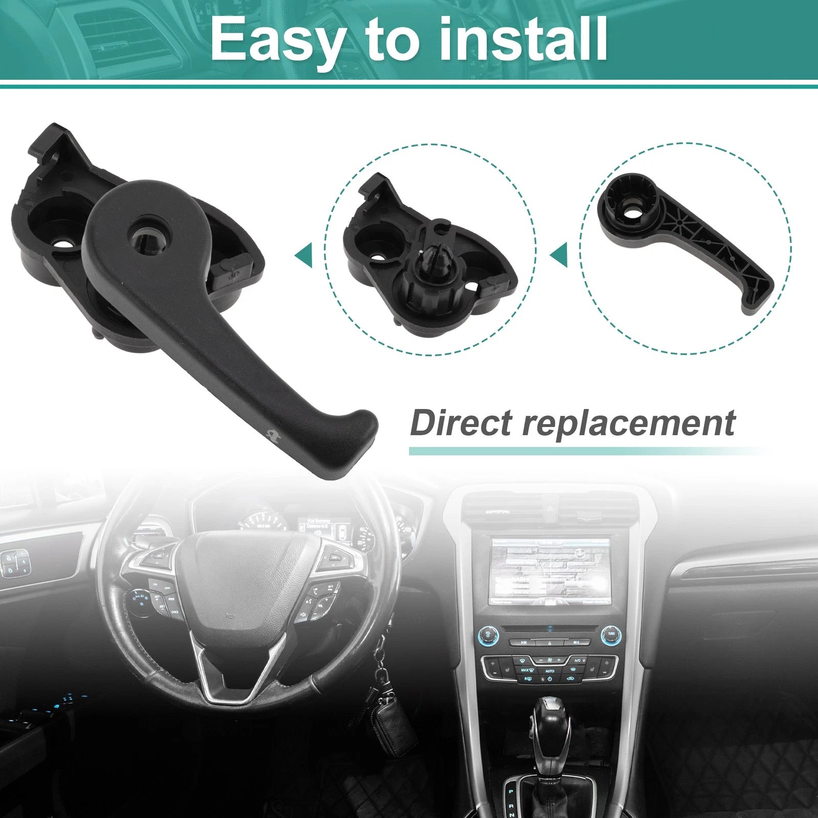 Hood Latch Release Handle for Hyundai Santa Fe Sport (2013–2018) No. 811802B000