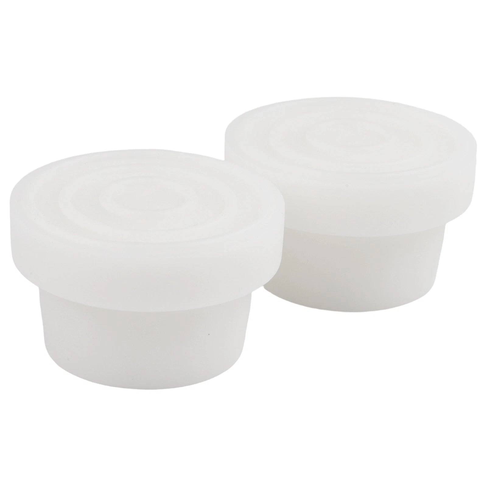2 White Rubber Pool Ladder Bumpers for 1.90 Inch Tubing