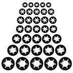 Set of 260 Starlock Push On Fasteners Locking Washers Clips