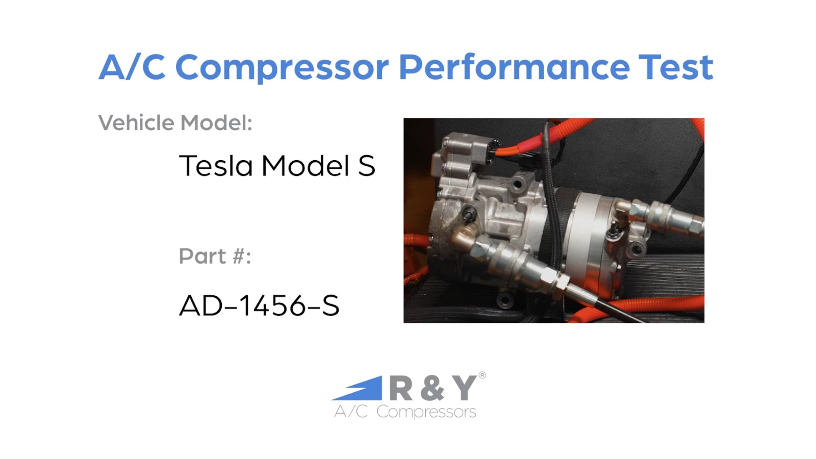 AC Compressor Replacement for Tesla Model S (2016-2020)