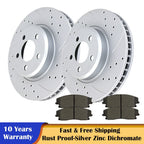Front Brake Rotors and Pads Kit for Dodge Challenger Charger (V6 RWD)