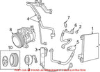 A/C Service Valve Cap for Chrysler Dodge Jeep Ram SRT (OEM)