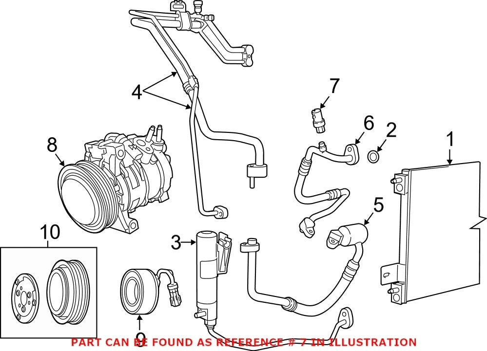 A/C Service Valve Cap for Chrysler Dodge Jeep Ram SRT (OEM)