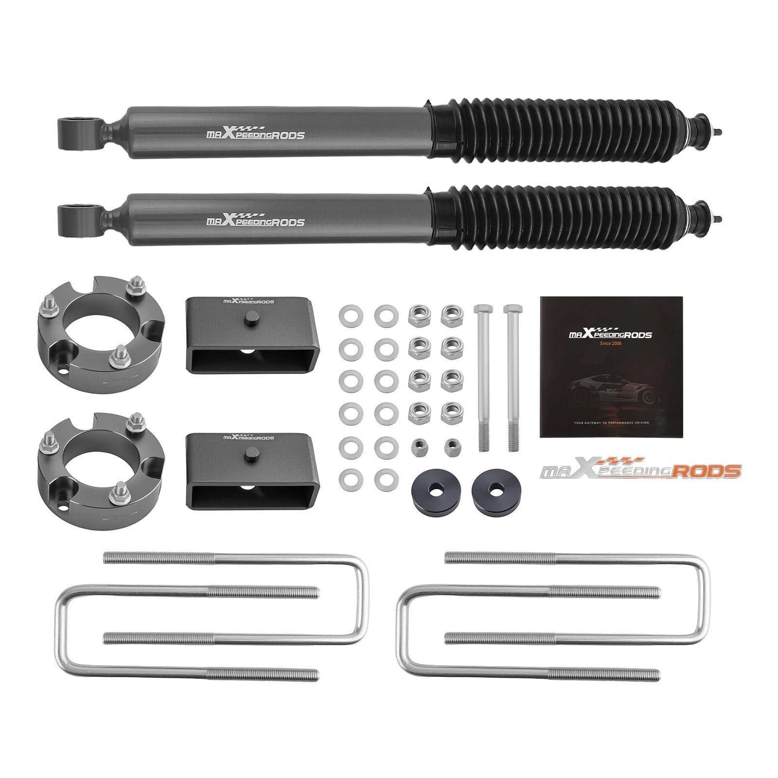3" Front 2" Rear Lift Kit Shocks for Toyota Tacoma (2005–2023)