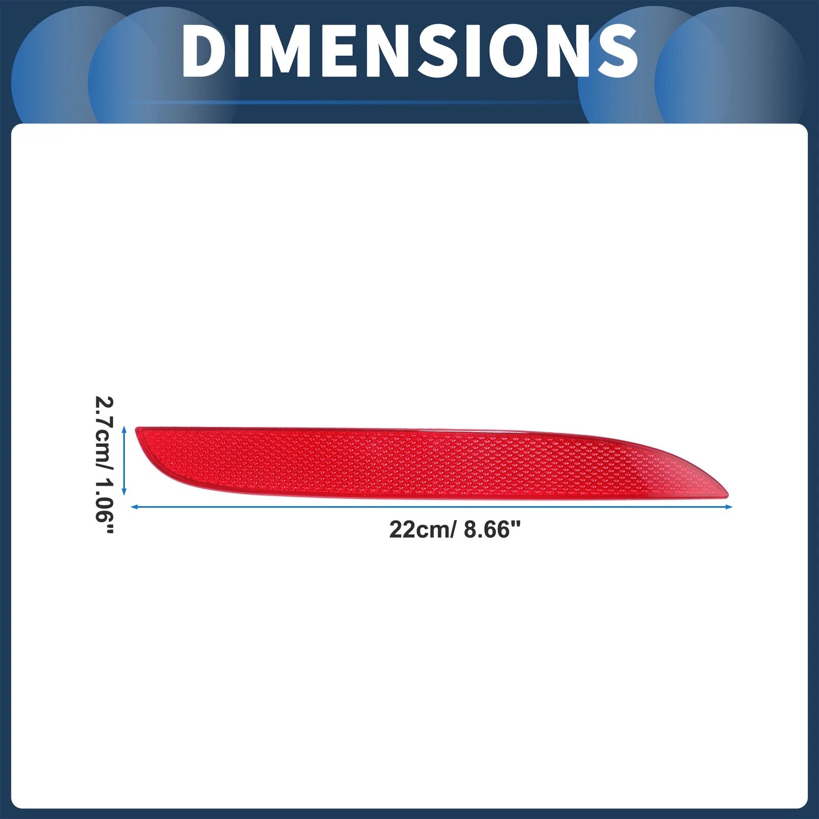 Bumper Reflector No.63142990864 for BMW X1 E84 (2008–2012) Red Rear Right