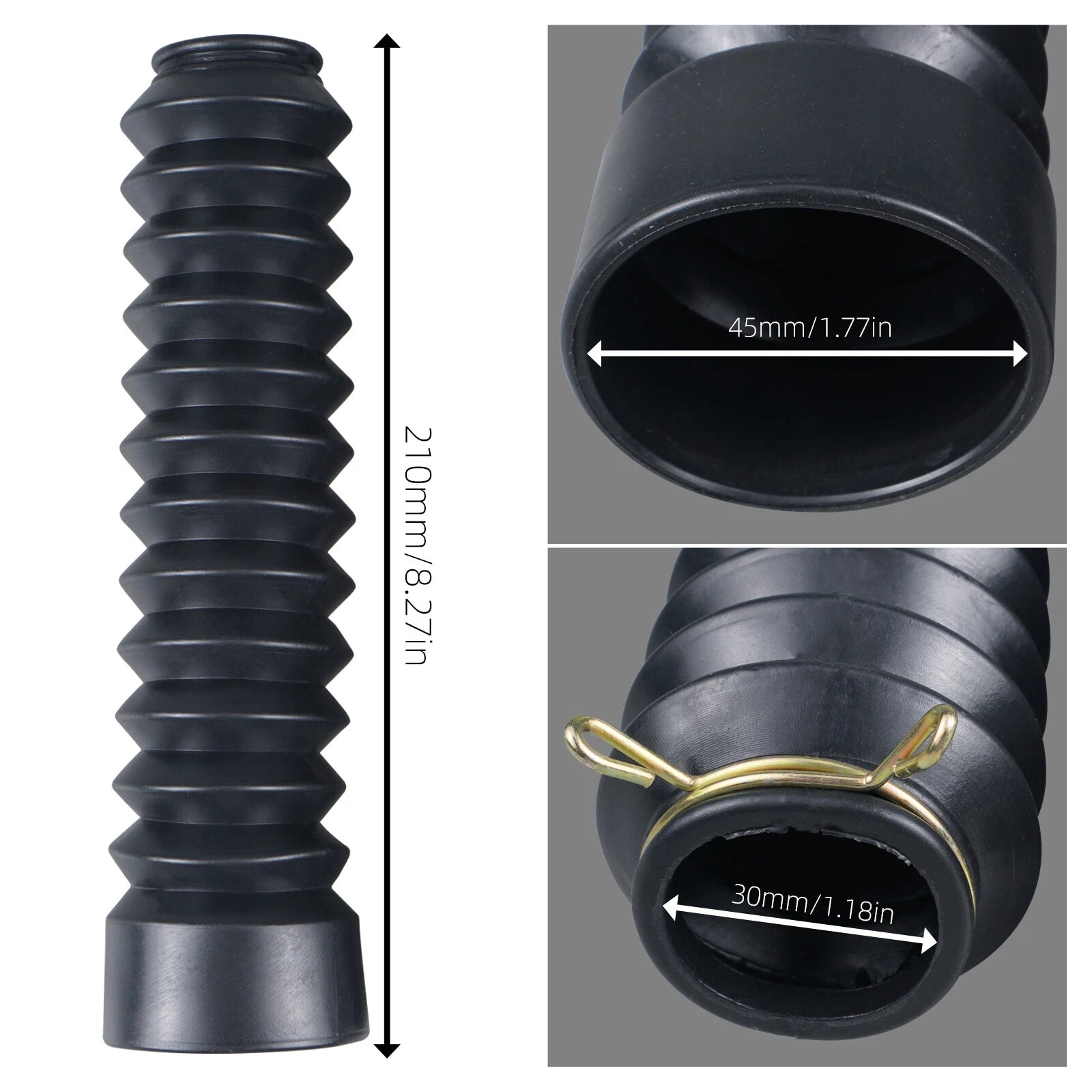 Fork Cover Boot Guard Gaiters for Honda ATC200 ATC200S (30mm)