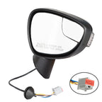 Passenger Side Mirror for Ford Fiesta (2014–2019) Black
