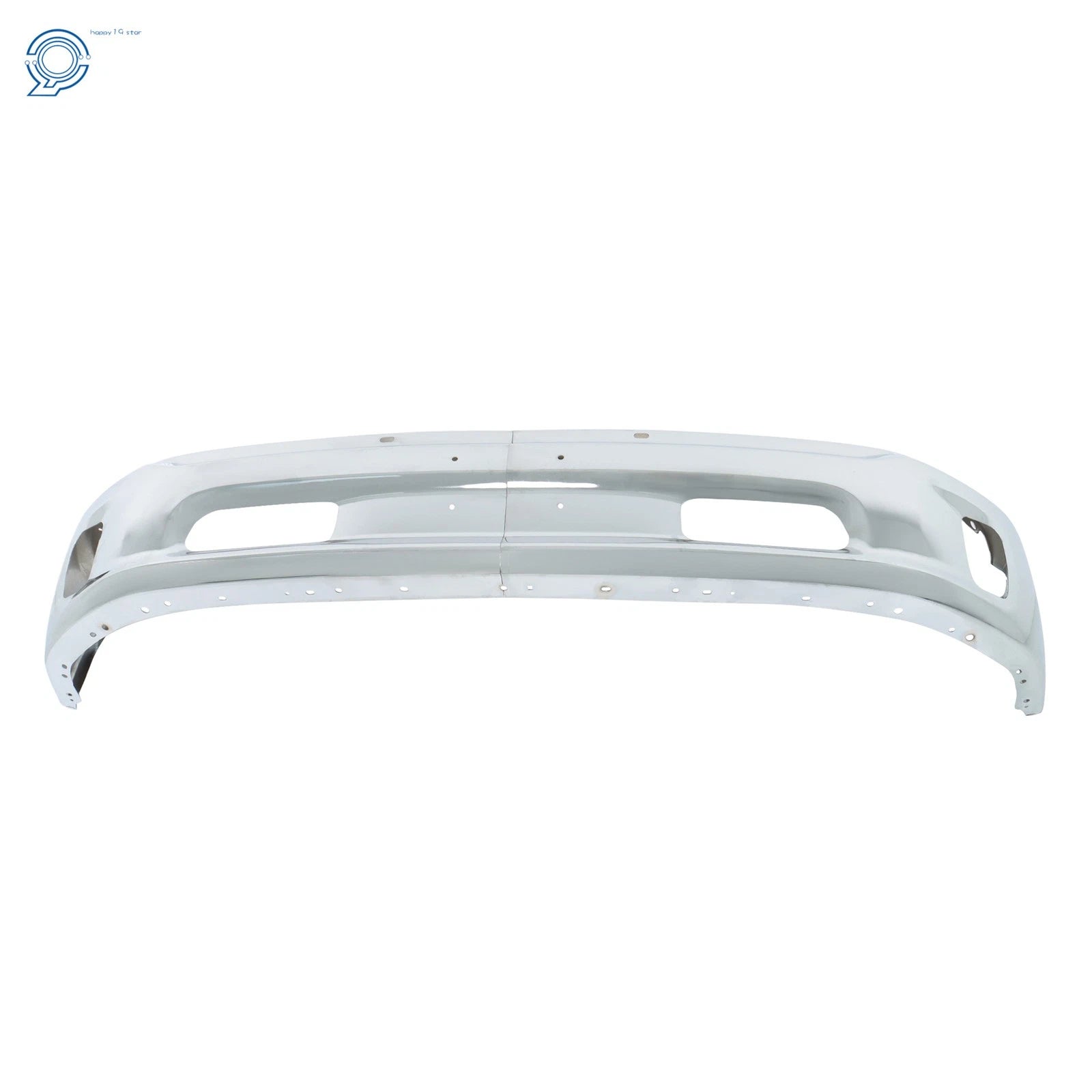 Front Bumper Face Bar for RAM 1500 (2013–2018) Split Design with Fog Light Cutout Chrome