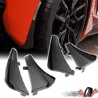 Set of 2 Mud Flaps for Corvette C8 (2020–2025) - XL Extended Black