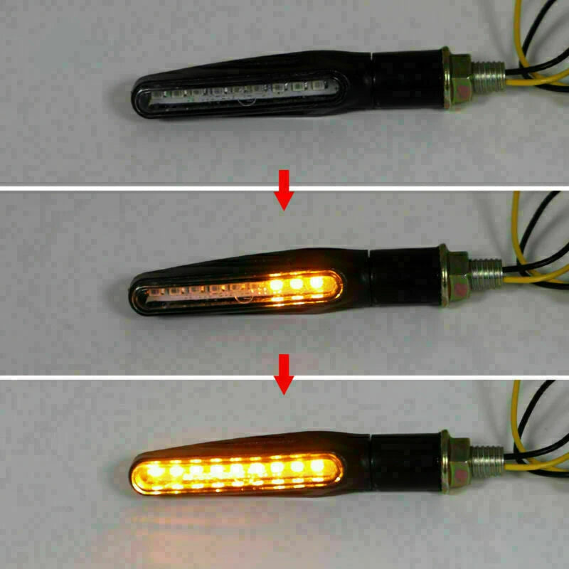 M10 Turn Signal Flush Mount Lights for Yamaha Honda Suzuki Kawasaki Ducati (T9)