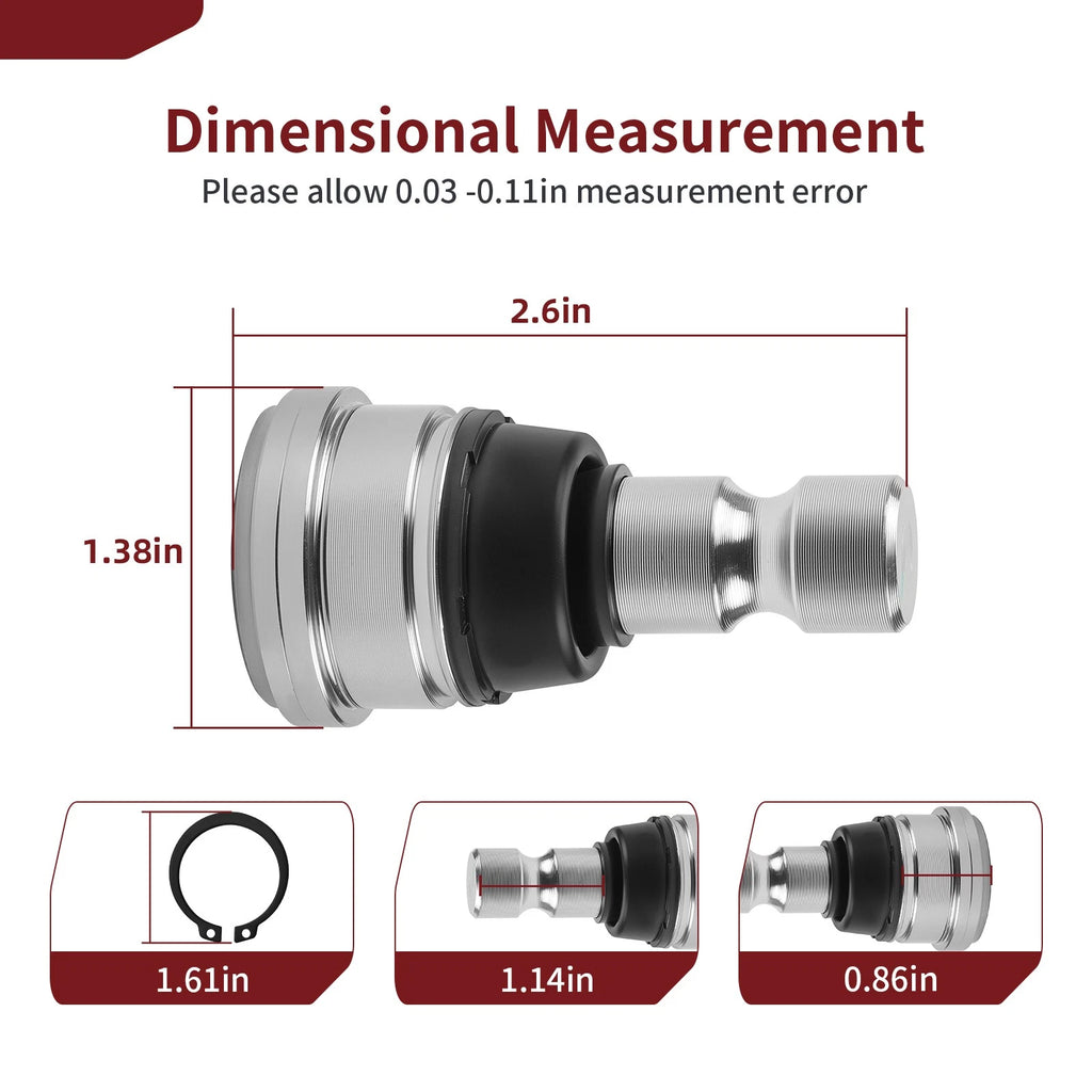 Upper & Lower Ball Joints for Polaris Ranger Crew 900 (2014–2019)