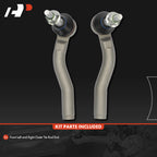 2X Front Outer Tie Rods for Chevy Silverado 1500 GMC Sierra 1500 (2019–2023)