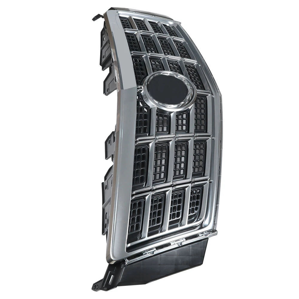 Front Bumper Upper Grille for Cadillac XTS (2013–2015) Chrome Black