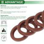 Set of 5 Oil Seal Rotary Shaft Seal FKM Rubber 20x26x4mm