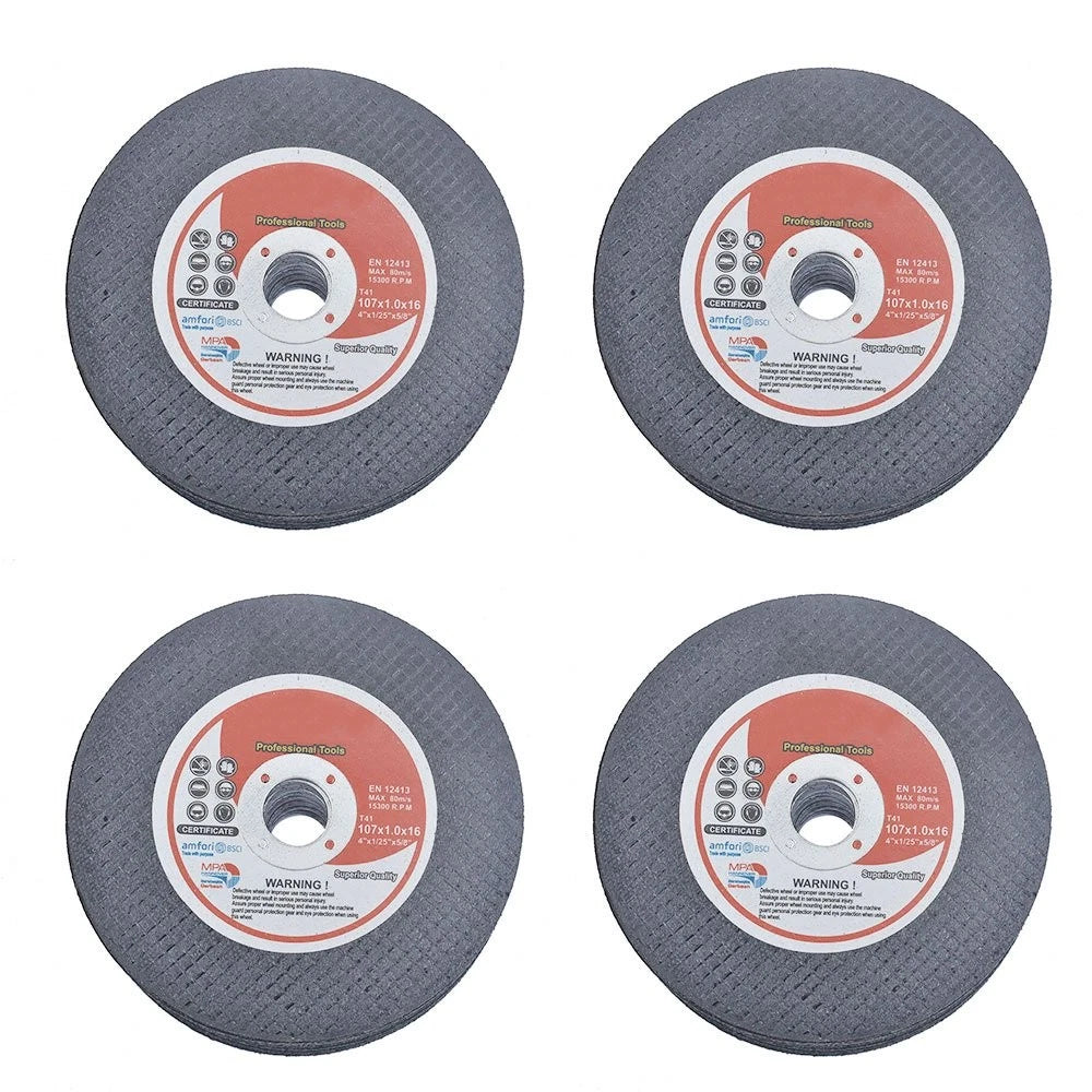 100 Pcs Cut Off Wheel for Metal & Stainless Steel (4"x.040"x5/8")