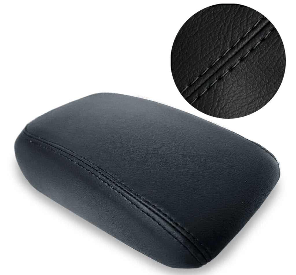 Center Console Lid Armrest Cover for Audi A3 (2015–2020) Black PVC Leather