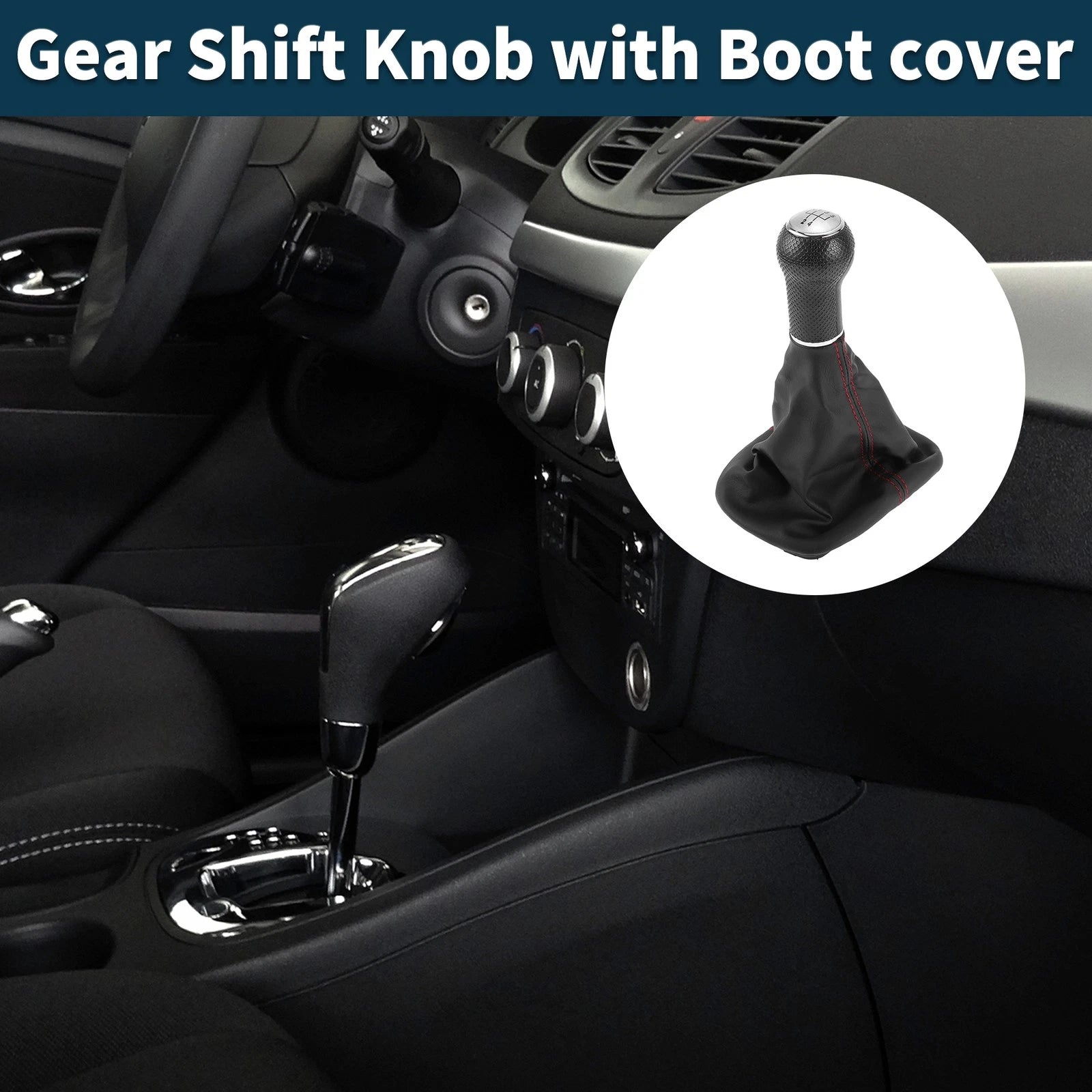 5 Speed Gear Shifter Knob with Cover No. 1J0711113C for Volkswagen Golf (1999–2006)