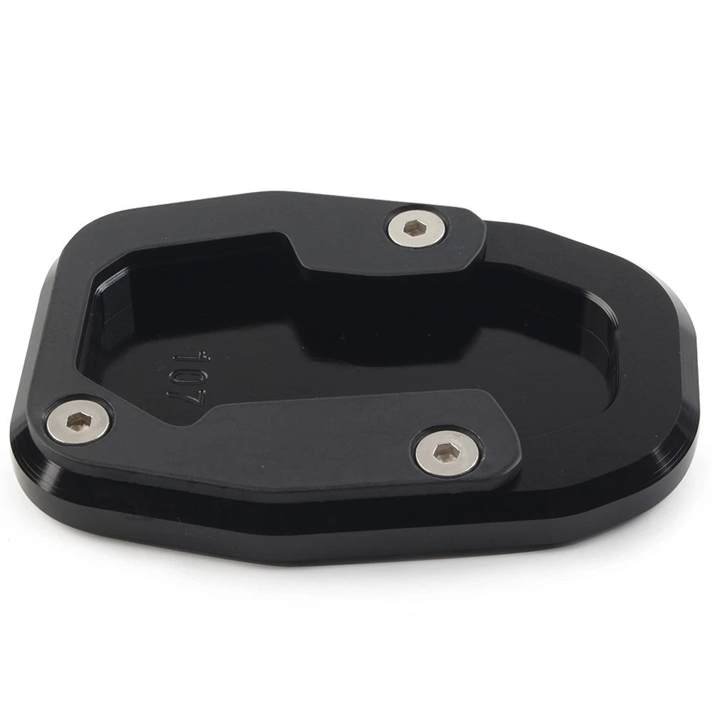 CNC Side Stand Enlarger Plate for Ducati Desert X (2022–2023) Aluminum Black