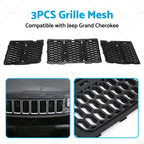 3X ABS Front Grille Mesh Insert Kit for Jeep Grand Cherokee (2014–2016)