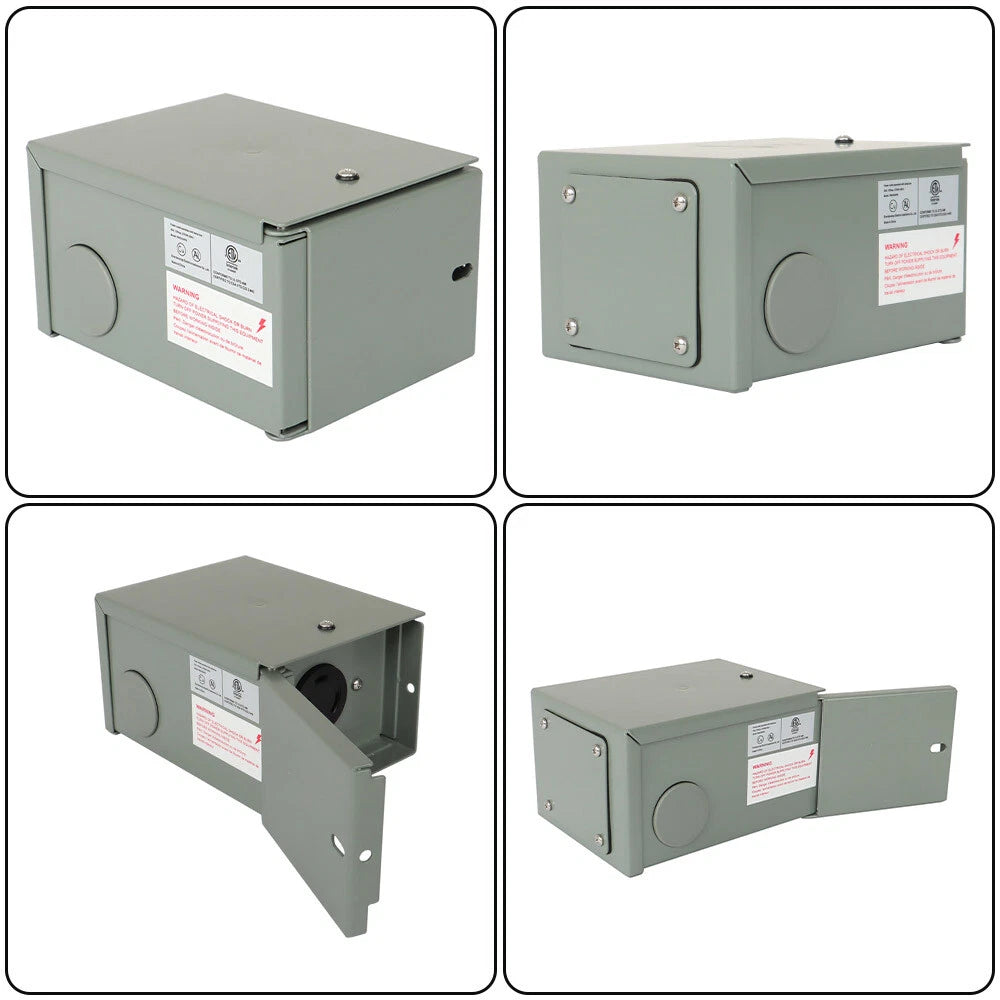 30 Amp RV Generator Inlet Box for NEMA L5-30R (125/250 Volt)