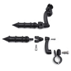 1-1/4" Adjustable Bamboo Black FootPeg for Yamaha V-Star, Suzuki Boulevard