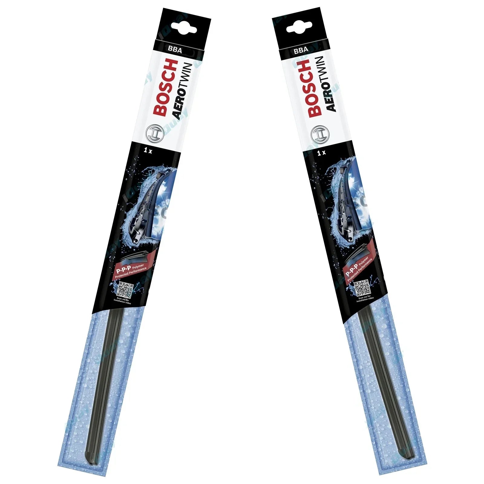 Front Pair Bosch Aerotwin Wiper Blades Set for Nissan Stanza A10 1978~1983