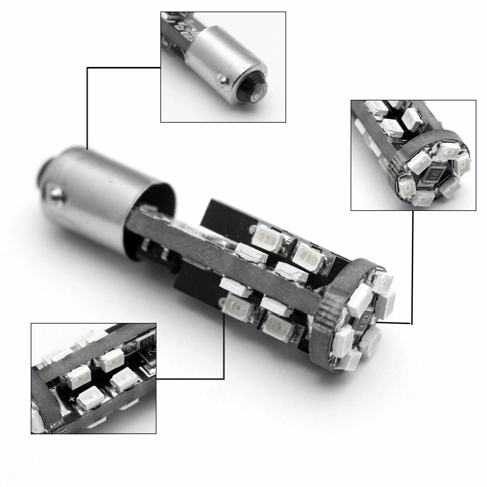 8000K Blue BaX9s 22-SMD LED Error-Free Parking Lights for BMW (2012-2017)