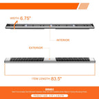 Set of 2 Side Step Nerf Bars for Dodge Ram 1500-3500 Crew Cab (2009–2024)