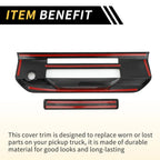 Set of 4 Carbon Fiber Pattern Trunk Door Handle Bowl Covers for Ford Ranger (2023–2024)