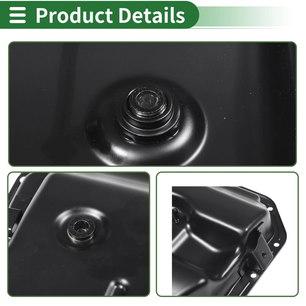 1 Pc Engine Oil Pan No.06E103600C for Audi A4 (2007–2015) Iron Black