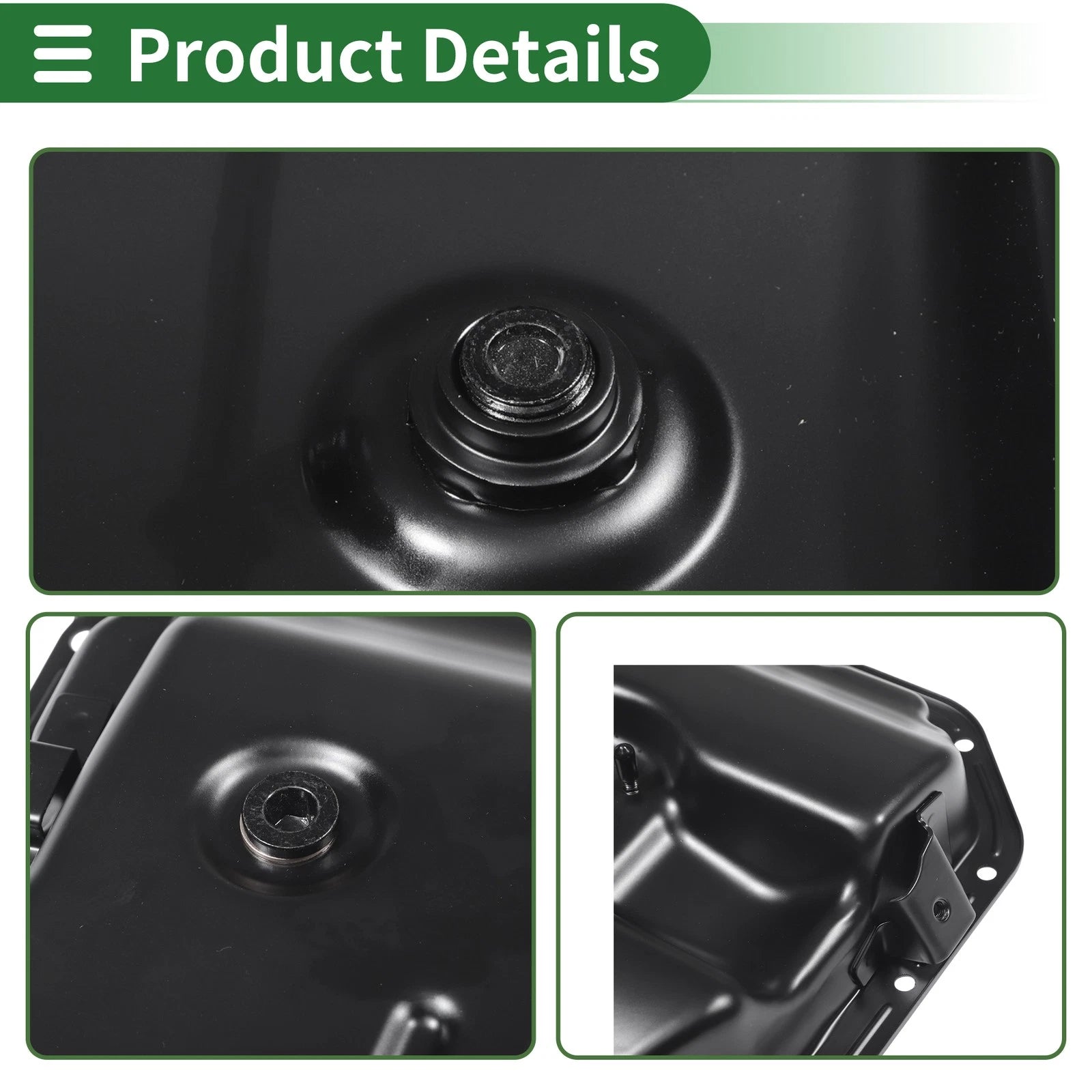 1 Pc Engine Oil Pan No.06E103600C for Audi A4 (2007–2015) Iron Black