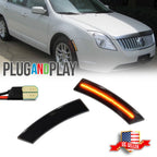 2X Smoked Amber LED Side Marker Lights for Mercury Milan (2010–2012)