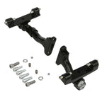 Black Adjustable Rear Footboard Mount for Harley Road King 1993-2025