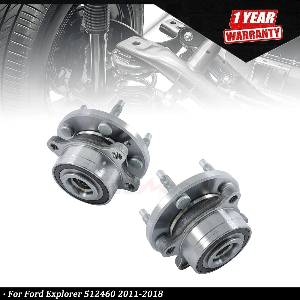 2X Front Rear Wheel Hub Bearing Assembly for Ford Explorer (2011â2018)