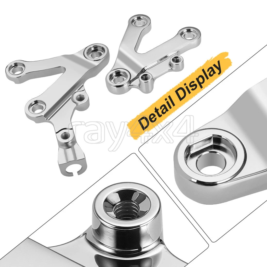 Front Foot Peg Mount Bracket for Kawasaki Ninja ZX6R ZX9R (1995–2006) 35011-1874 35011-1875