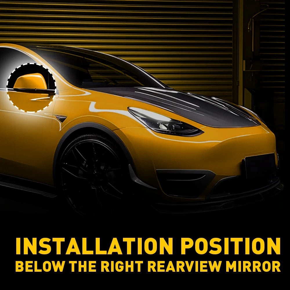 Right Side Door Wing Mirror Cover for Tesla Model Y (2020-2023)